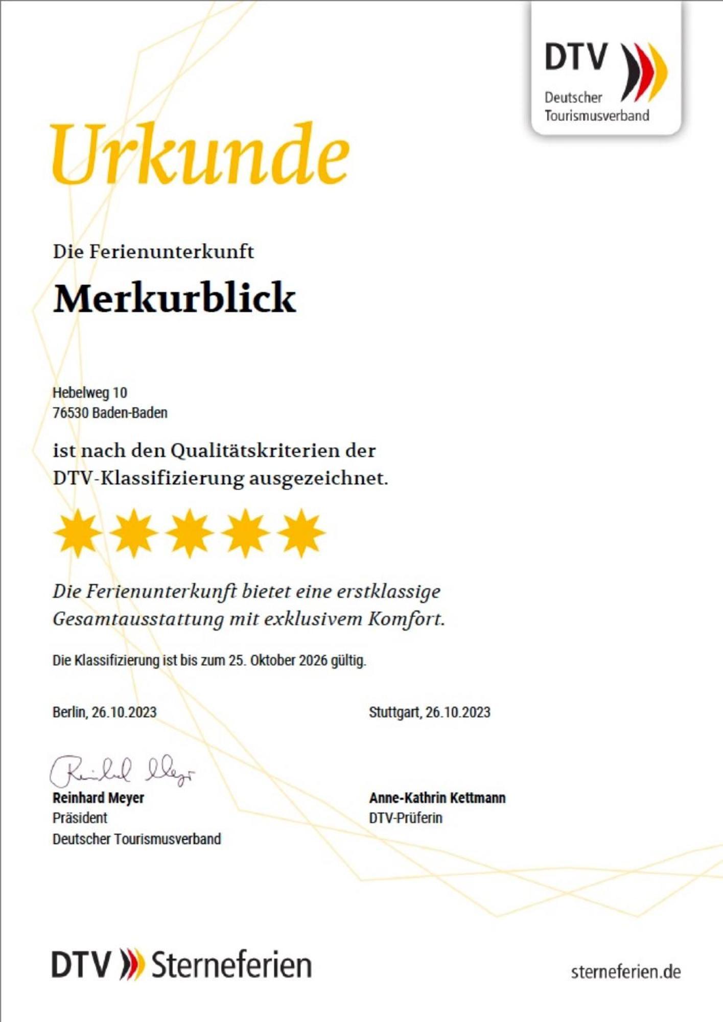 Merkurblick Baden-Baden Bagian luar foto